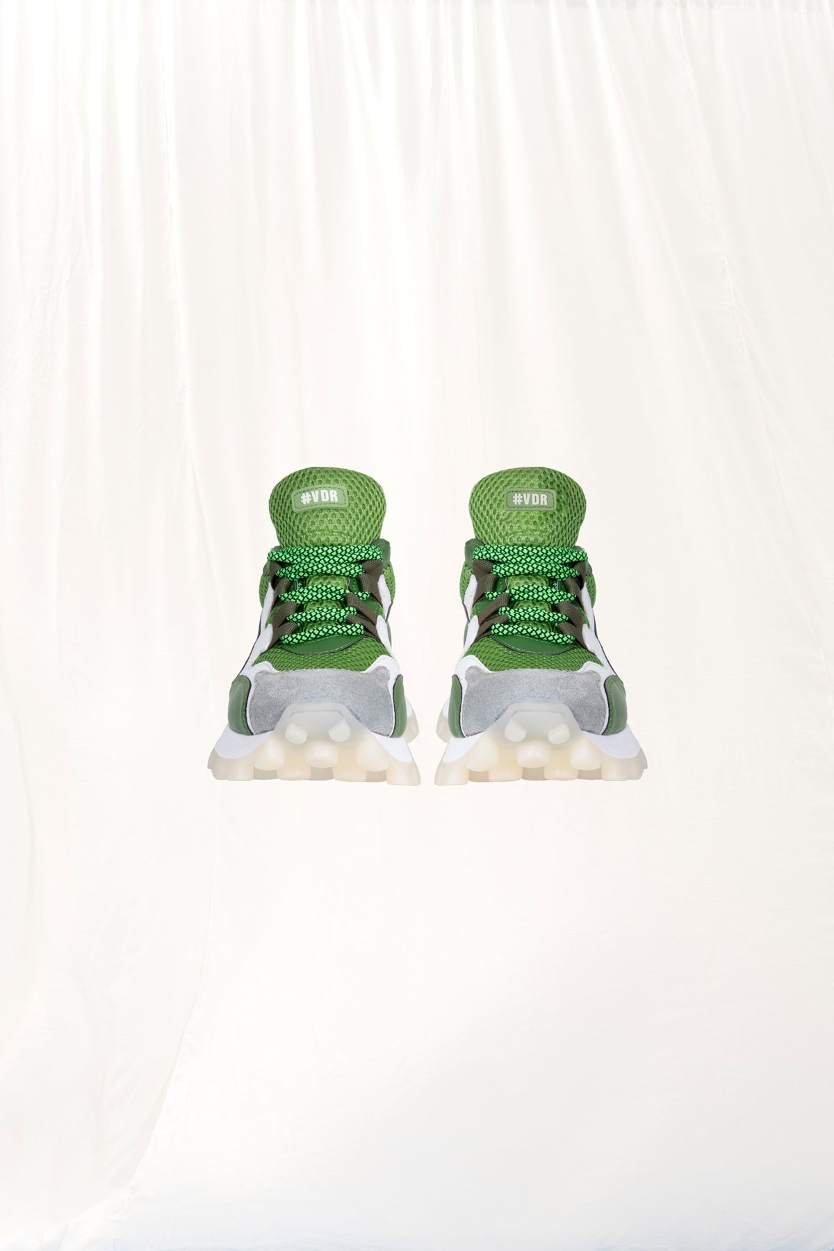 Green White Sneakers 3d2