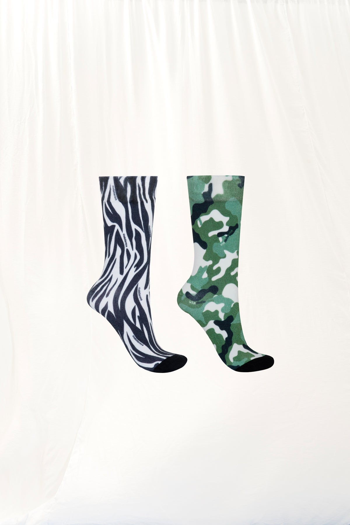 Khaki Black Socks C1