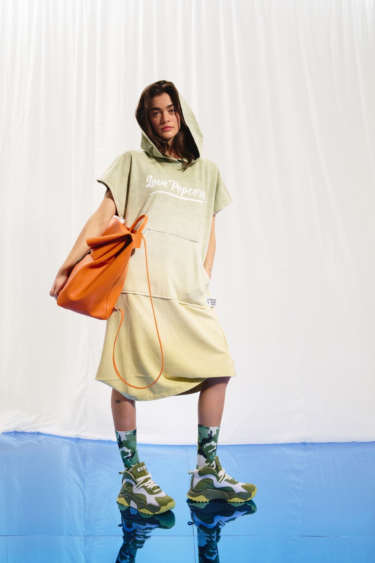 Olive Green White Sneakers Lee7