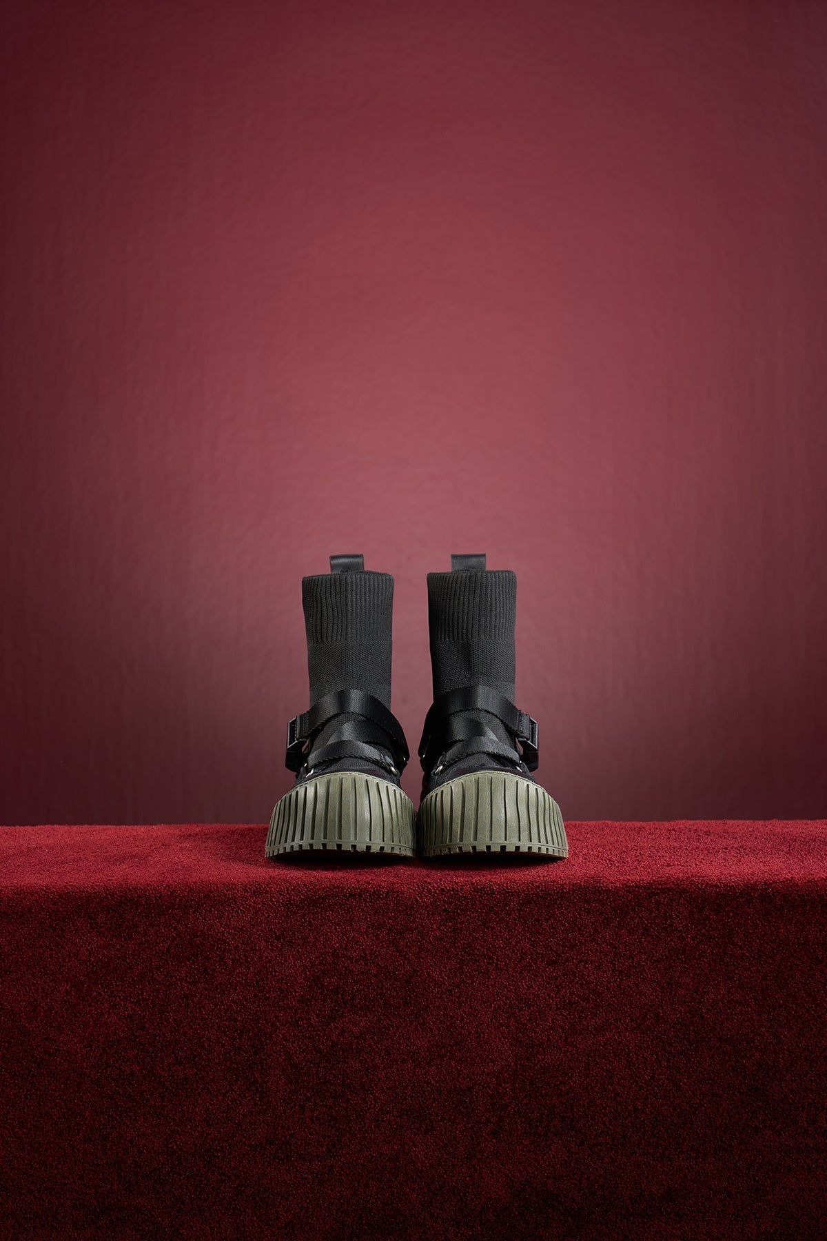 Nero Kaki Boots Sugar