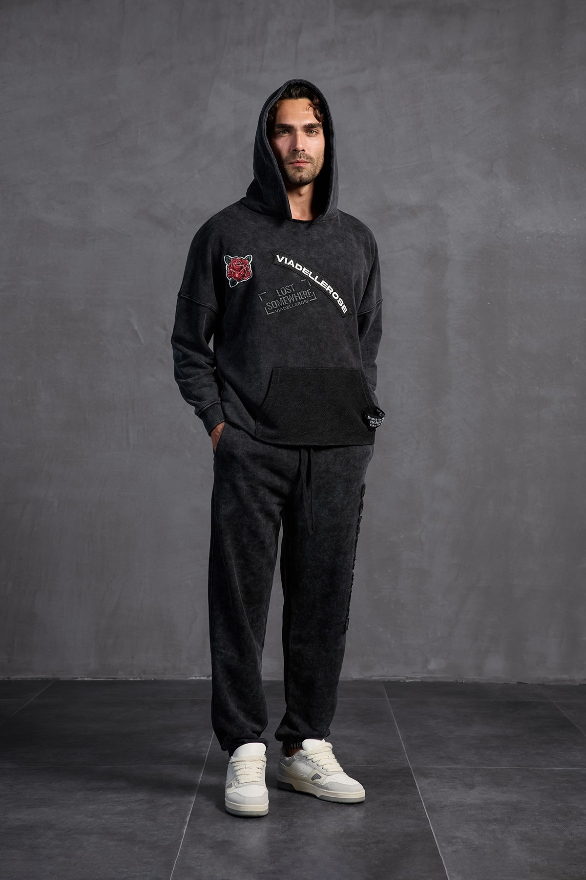 Black Slim Leg Trousers 10005