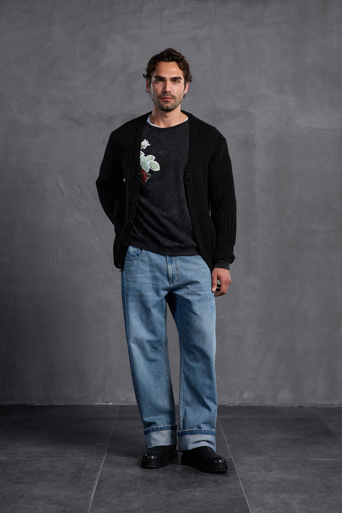 Blue Baggy Trousers 10015