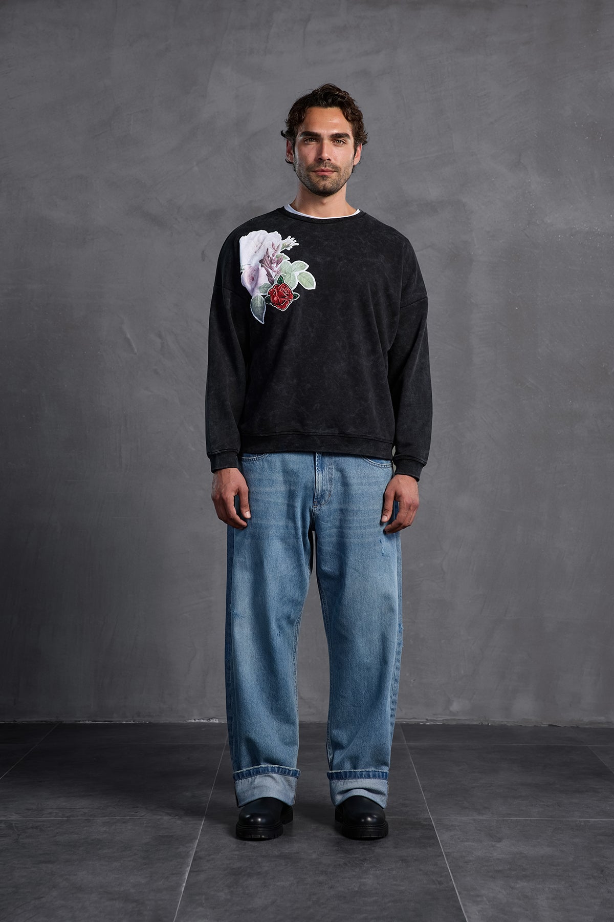 Blue Baggy Trousers 10015