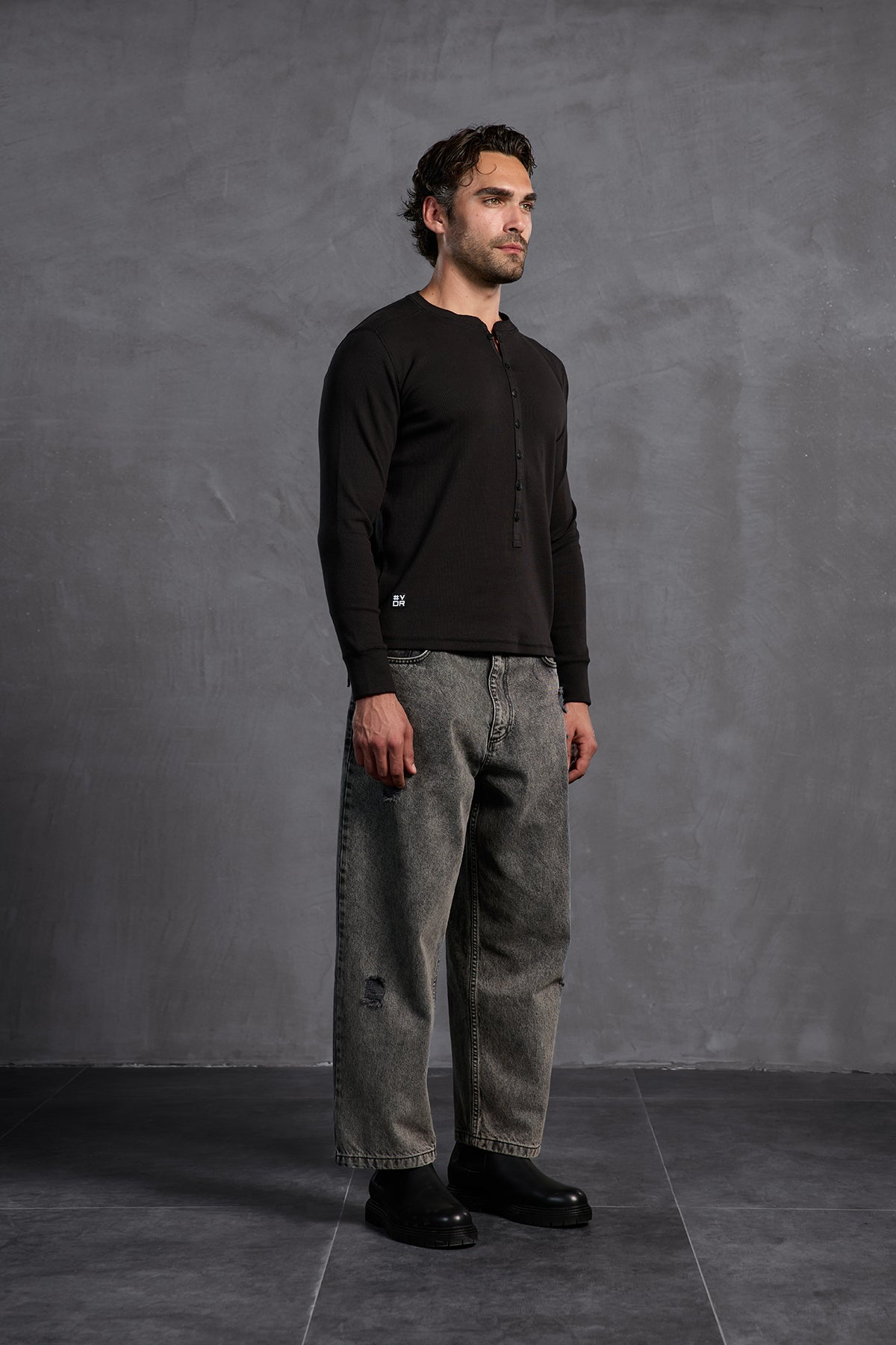 Black Baggy Trousers 10017