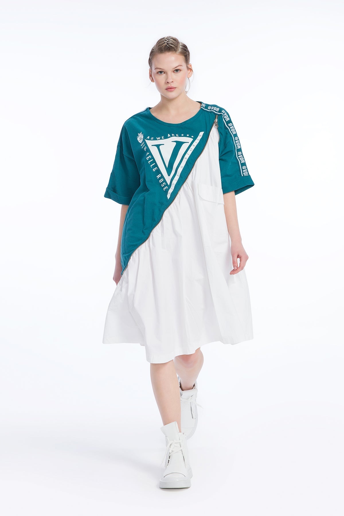 Dark Green Bianco Dress 9273