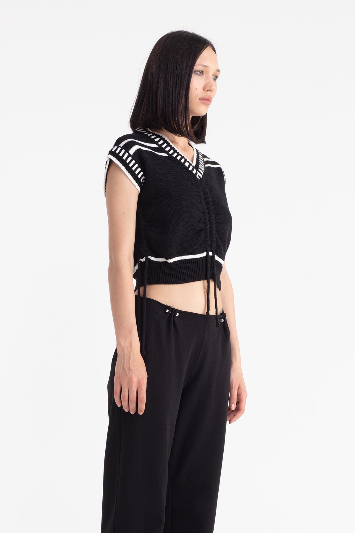 Nero Bianco Knit Top 11116