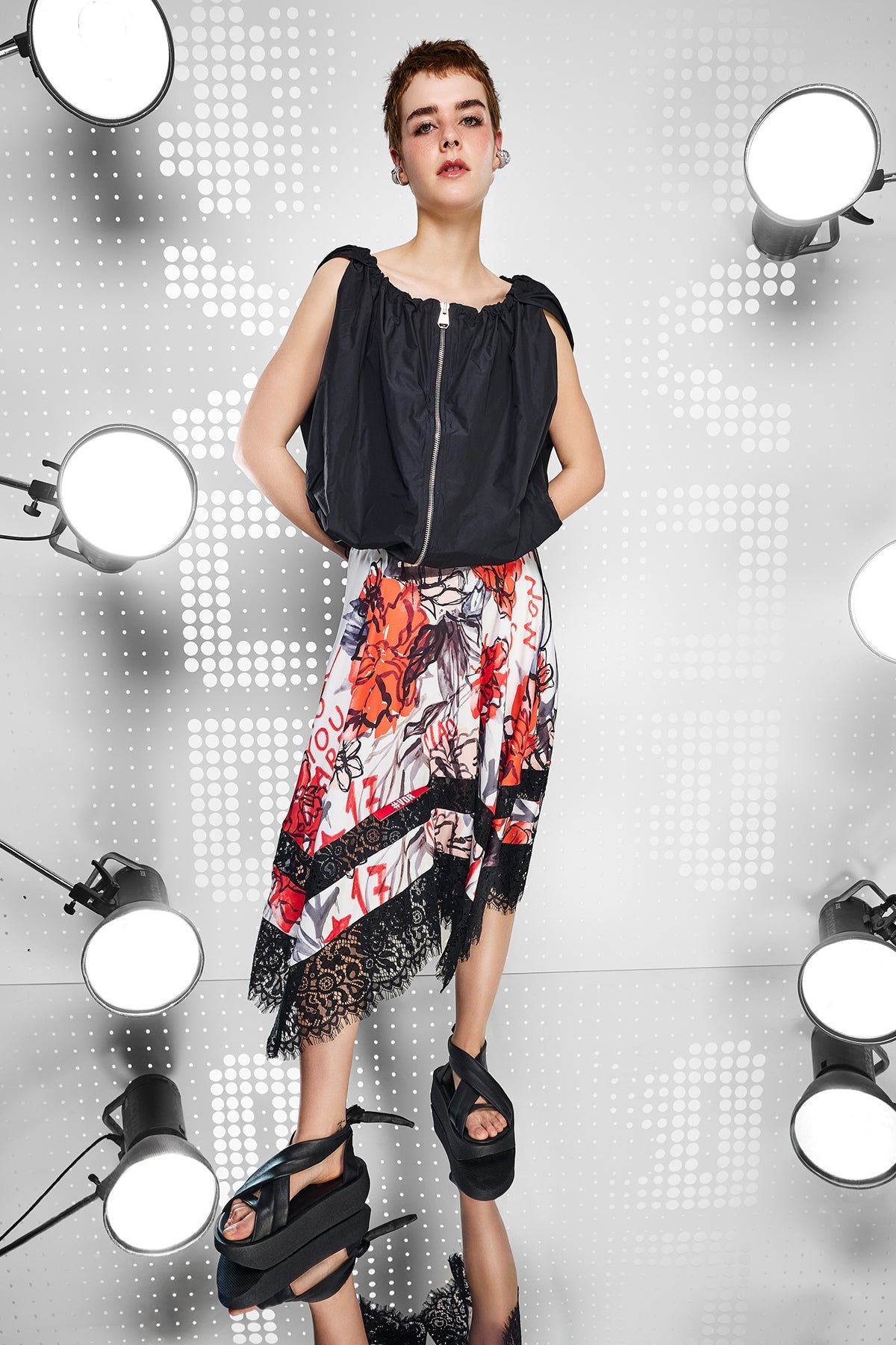 Multicolor Skirt 15473