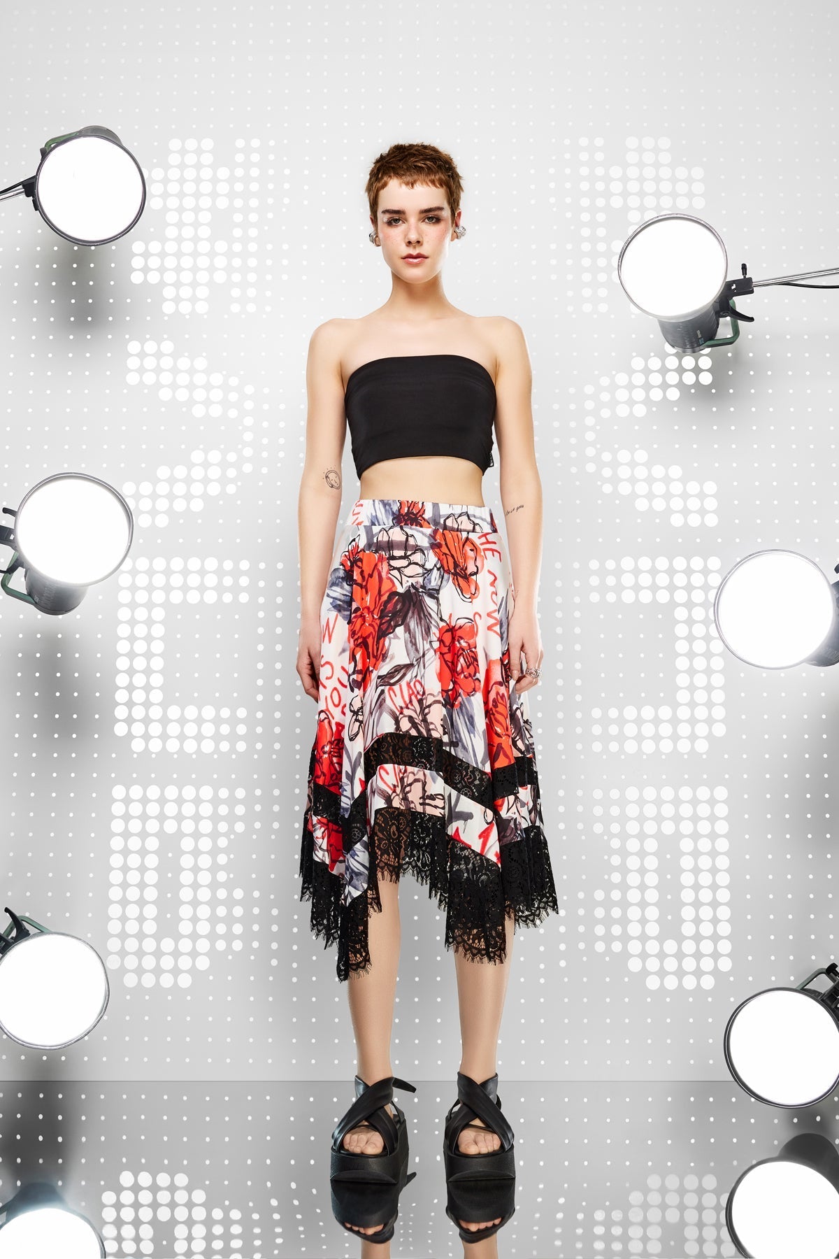 Multicolor Skirt 15473