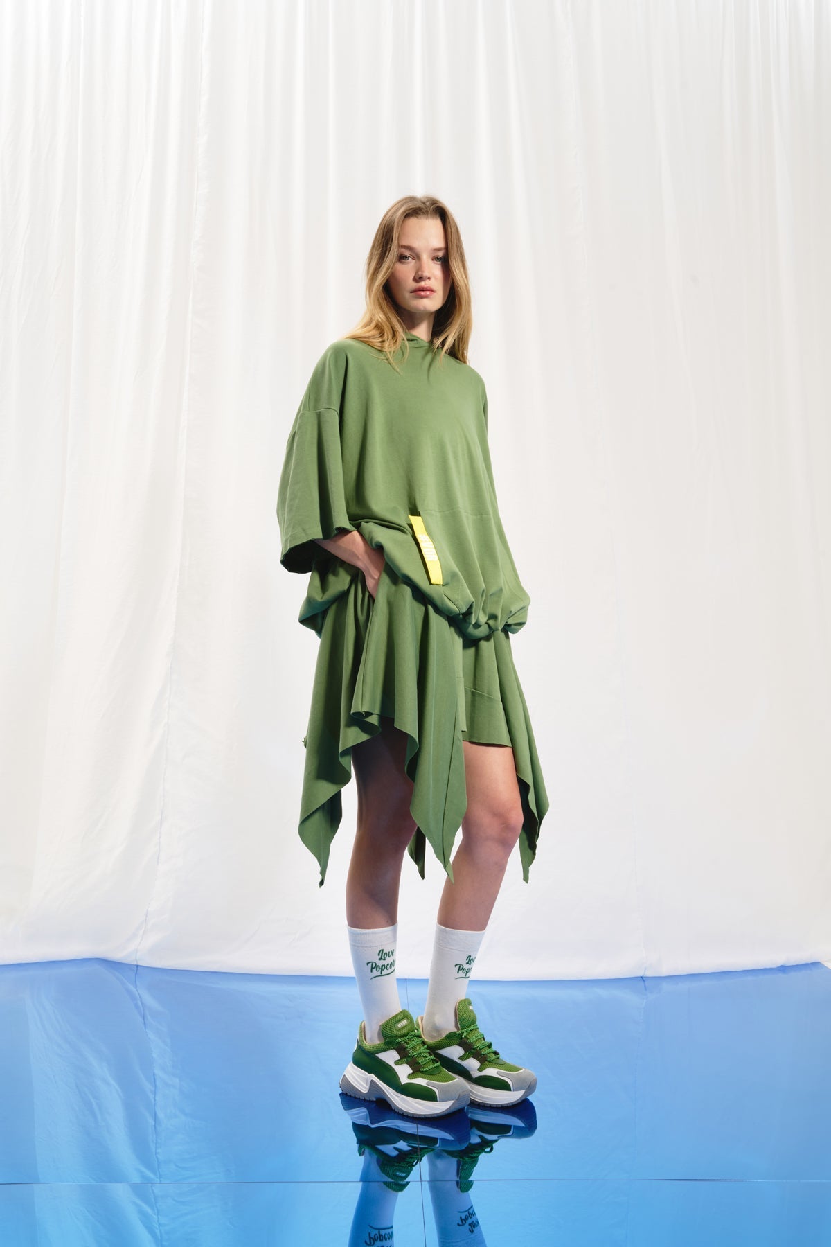 Olive Green Skirt 17008