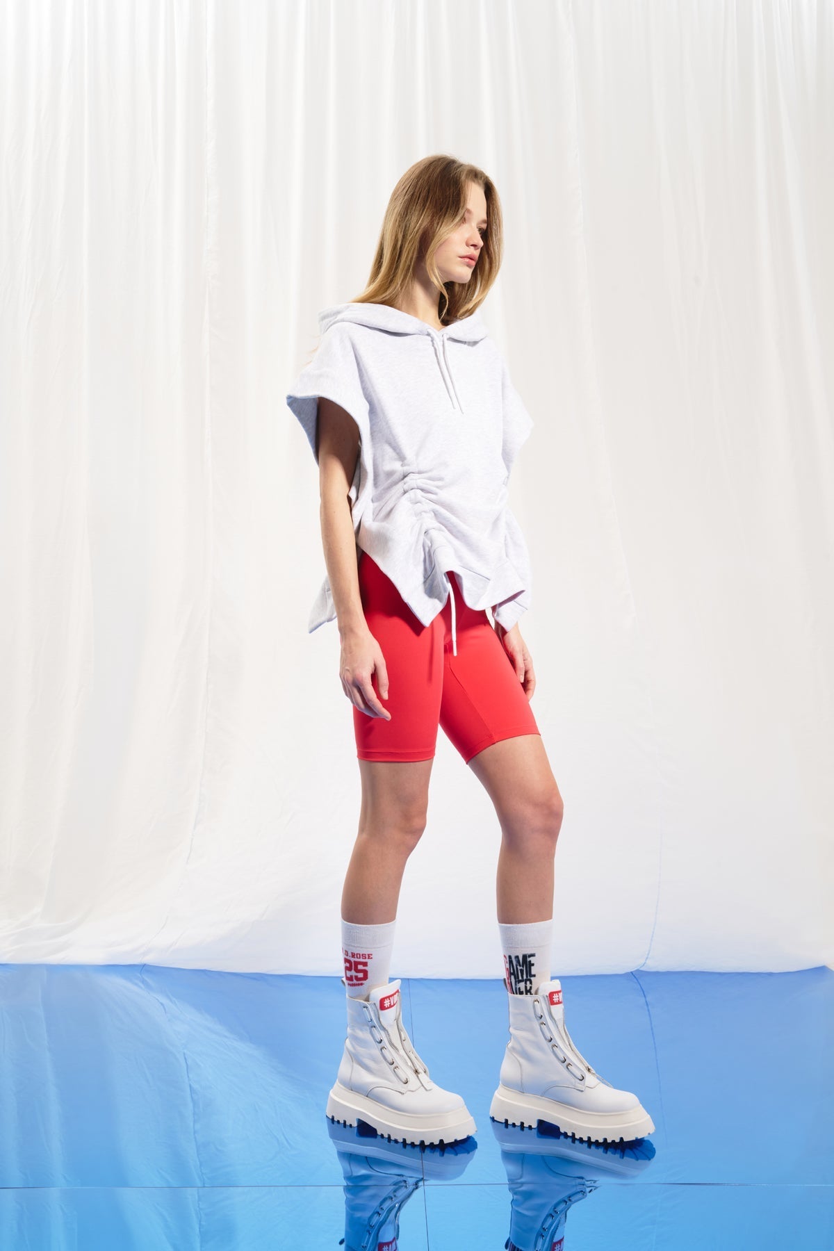 Light Grey Melange Sweatshirt 17034