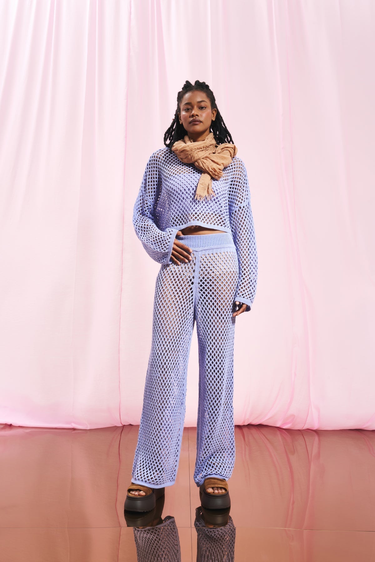 Lilac Knit Sweater 17171