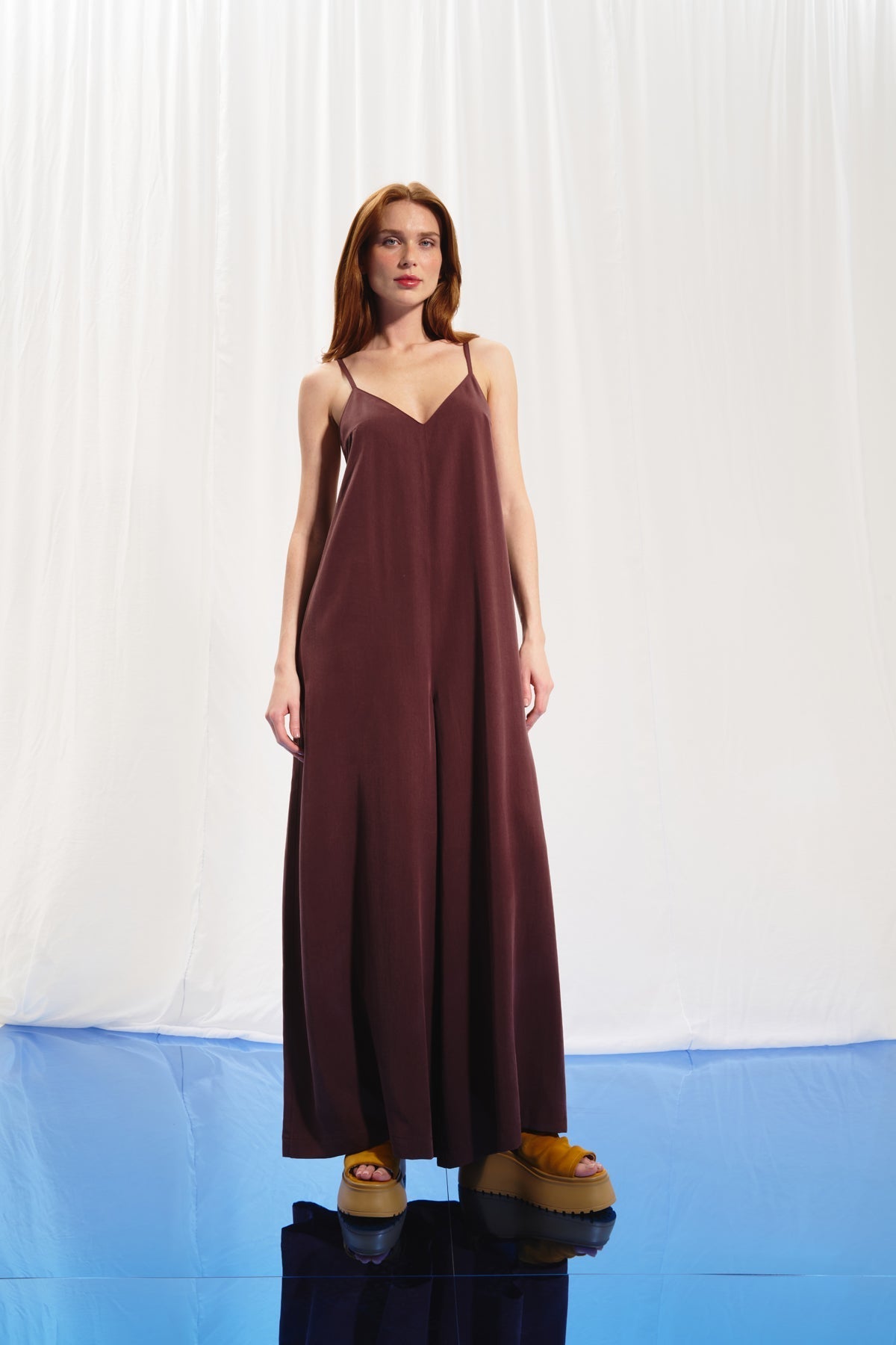 Brown Jumpsuit 17218