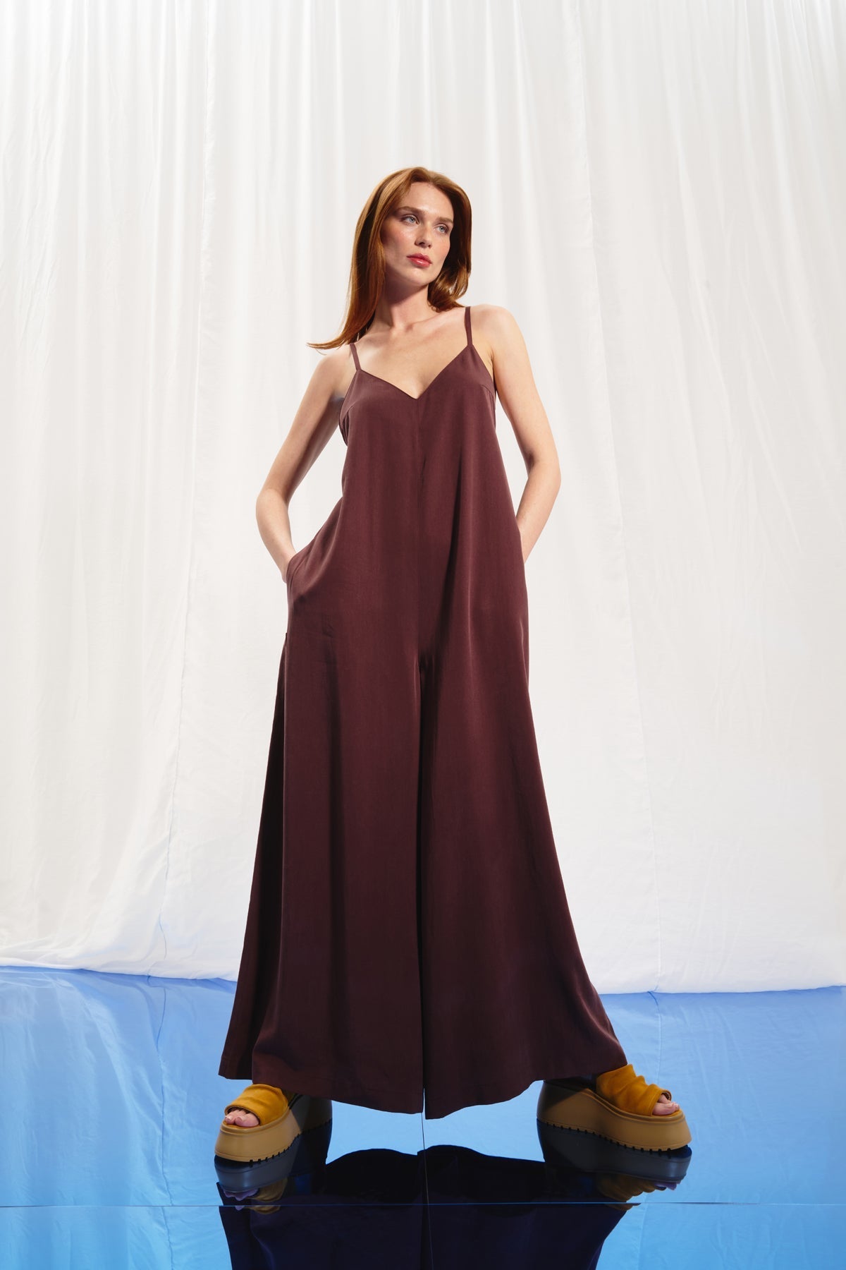 Brown Jumpsuit 17218