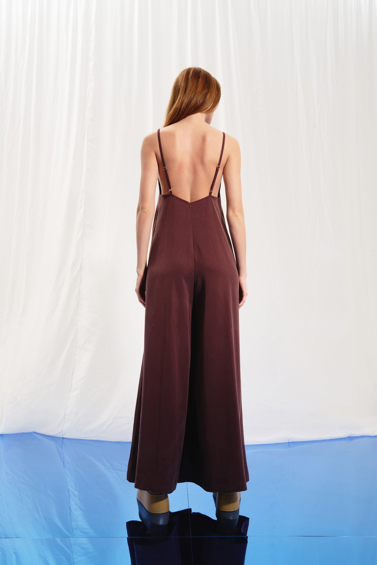Brown Jumpsuit 17218