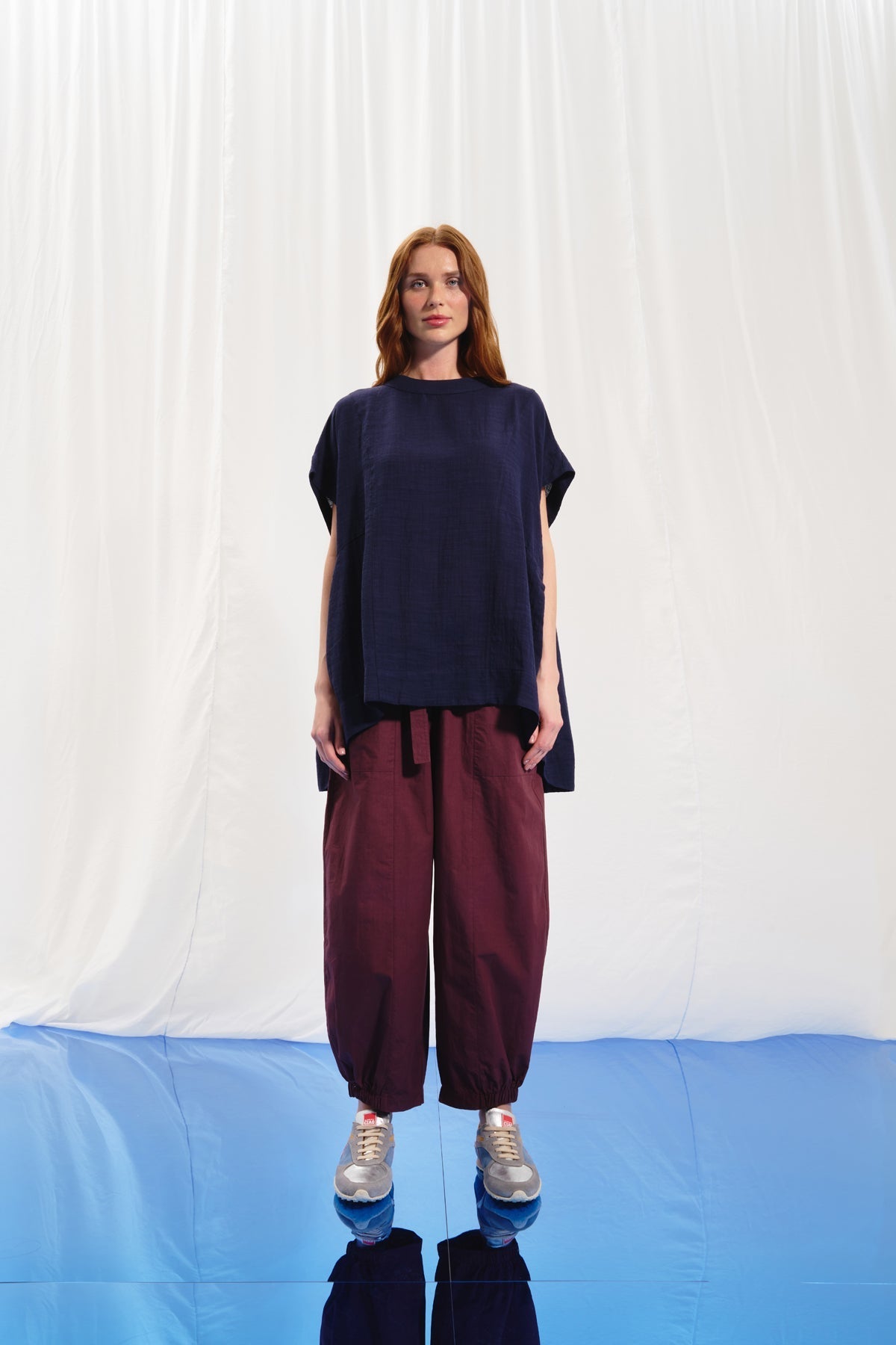 Navy Blue Blouse 17270