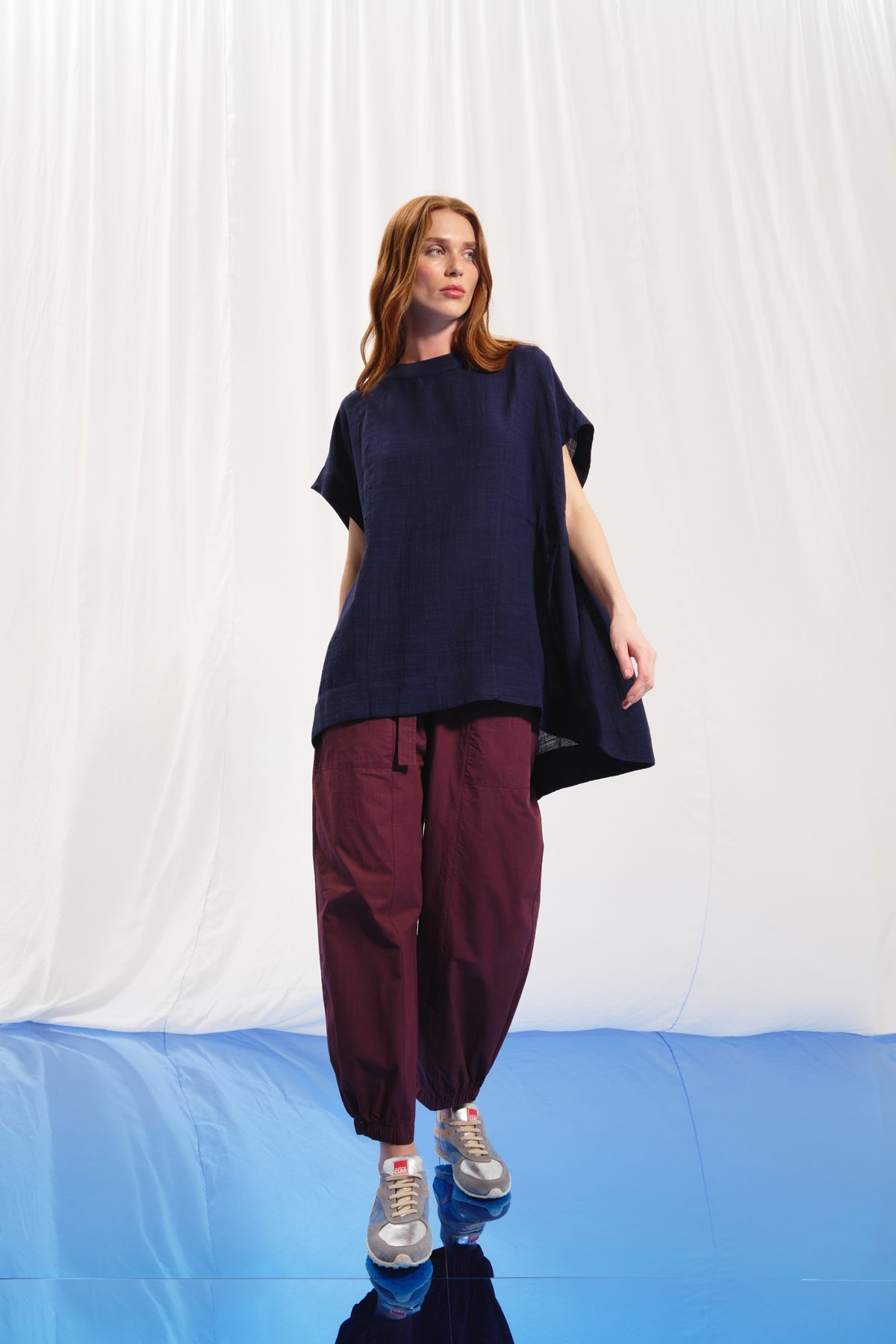 Navy Blue Blouse 17270