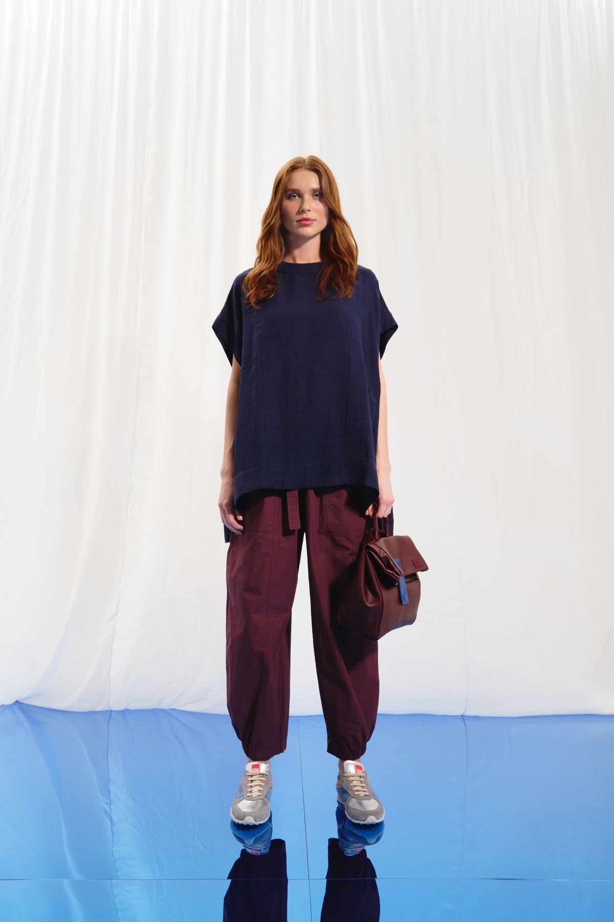 Navy Blue Blouse 17270