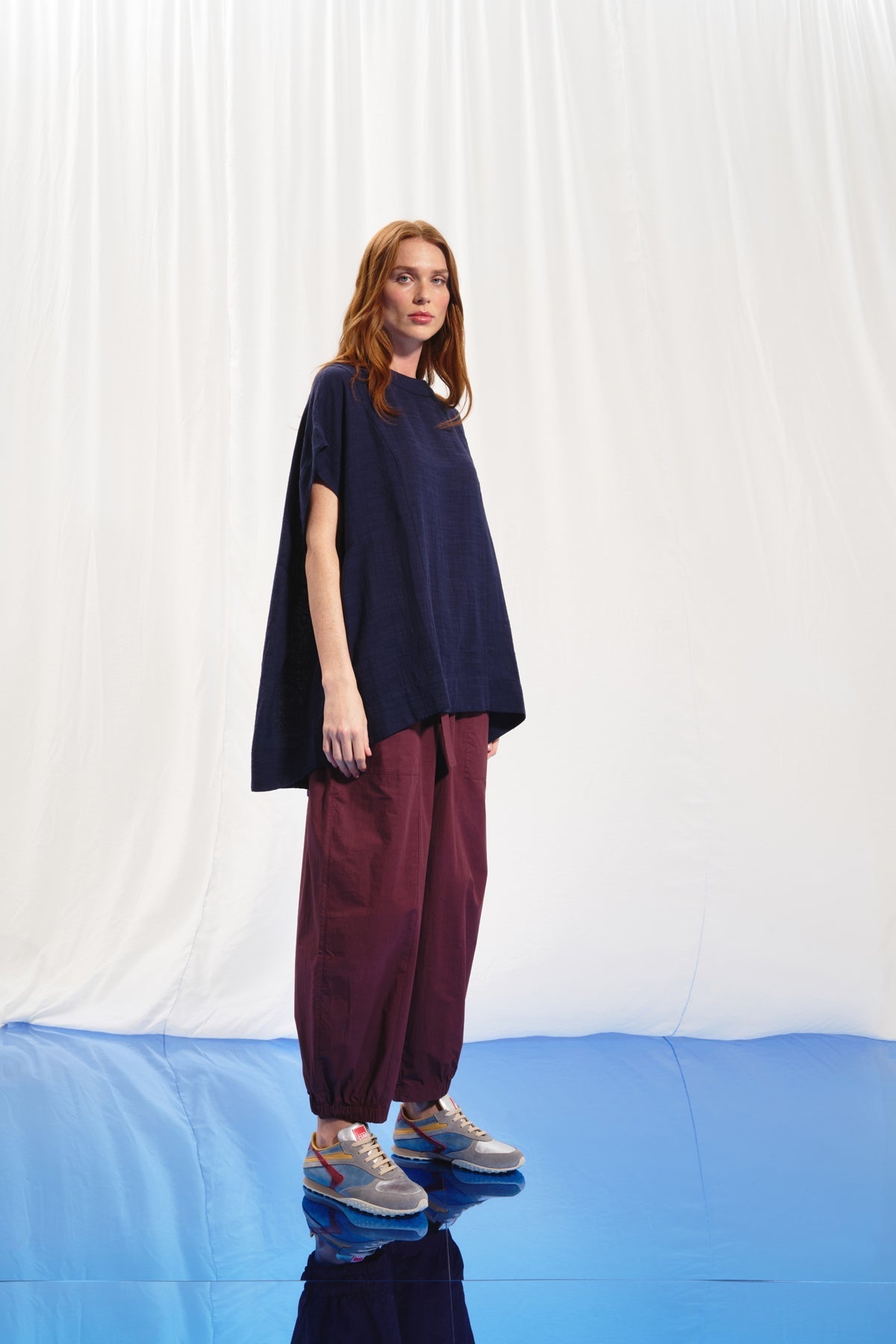 Navy Blue Blouse 17270
