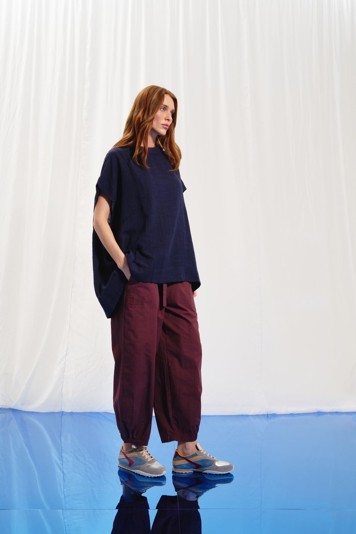 Navy Blue Blouse 17270