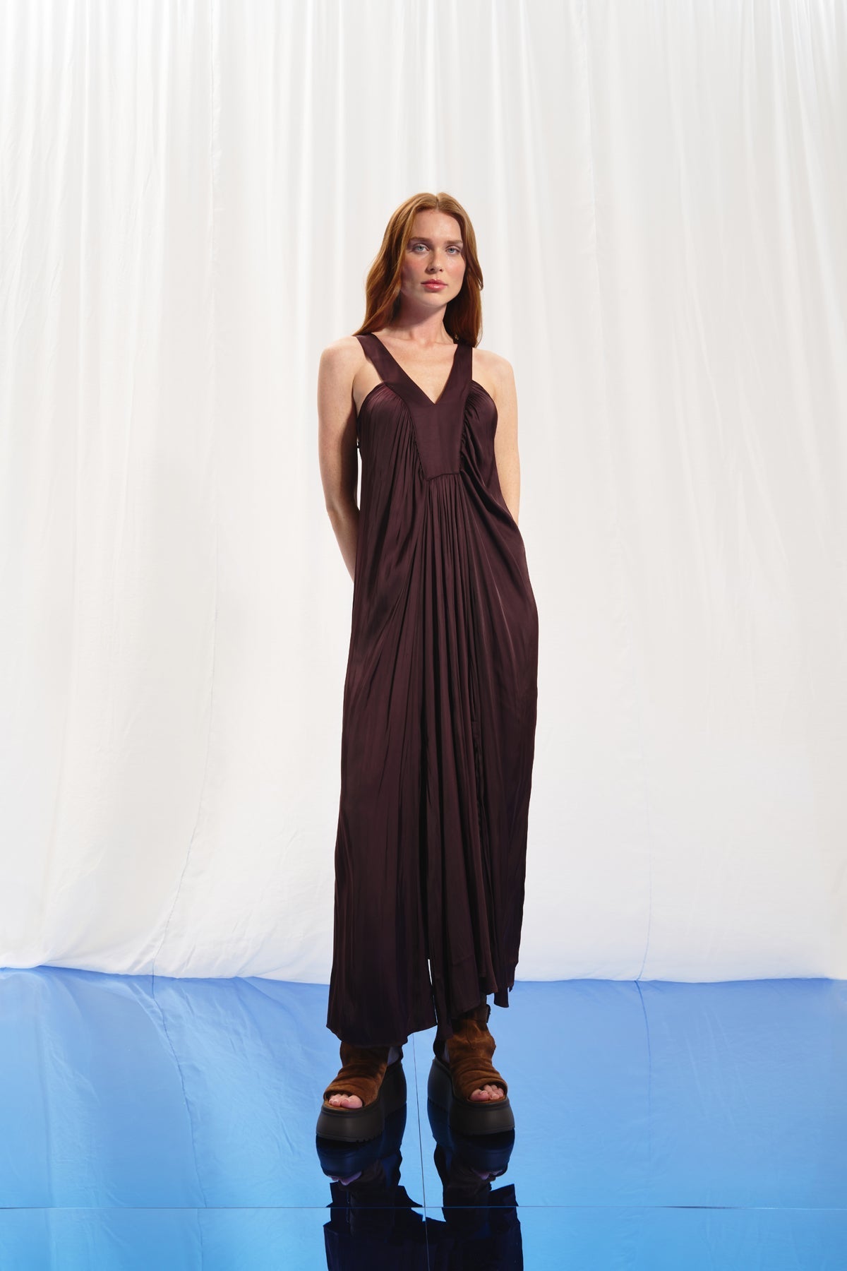 Burgundy Dress 17282