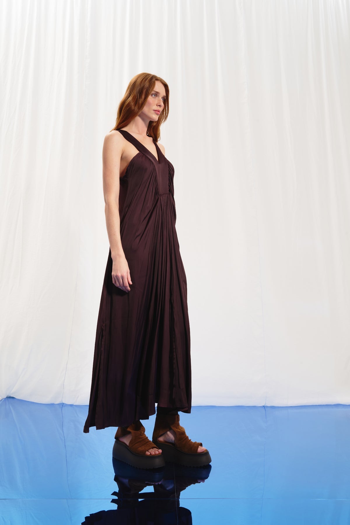 Burgundy Dress 17282