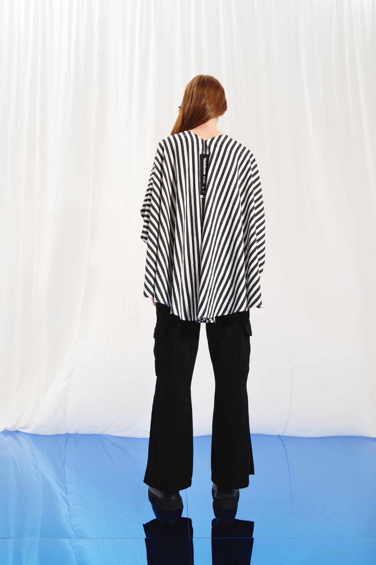 Black White Blouse 17290