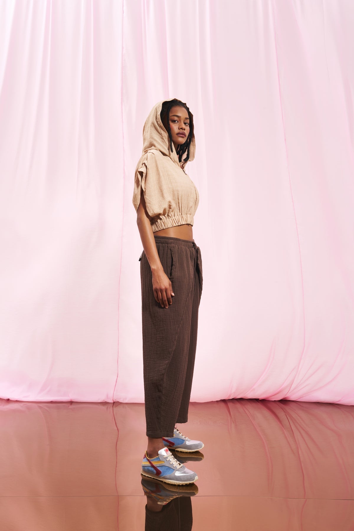 Light Brown Crop Vest 17291