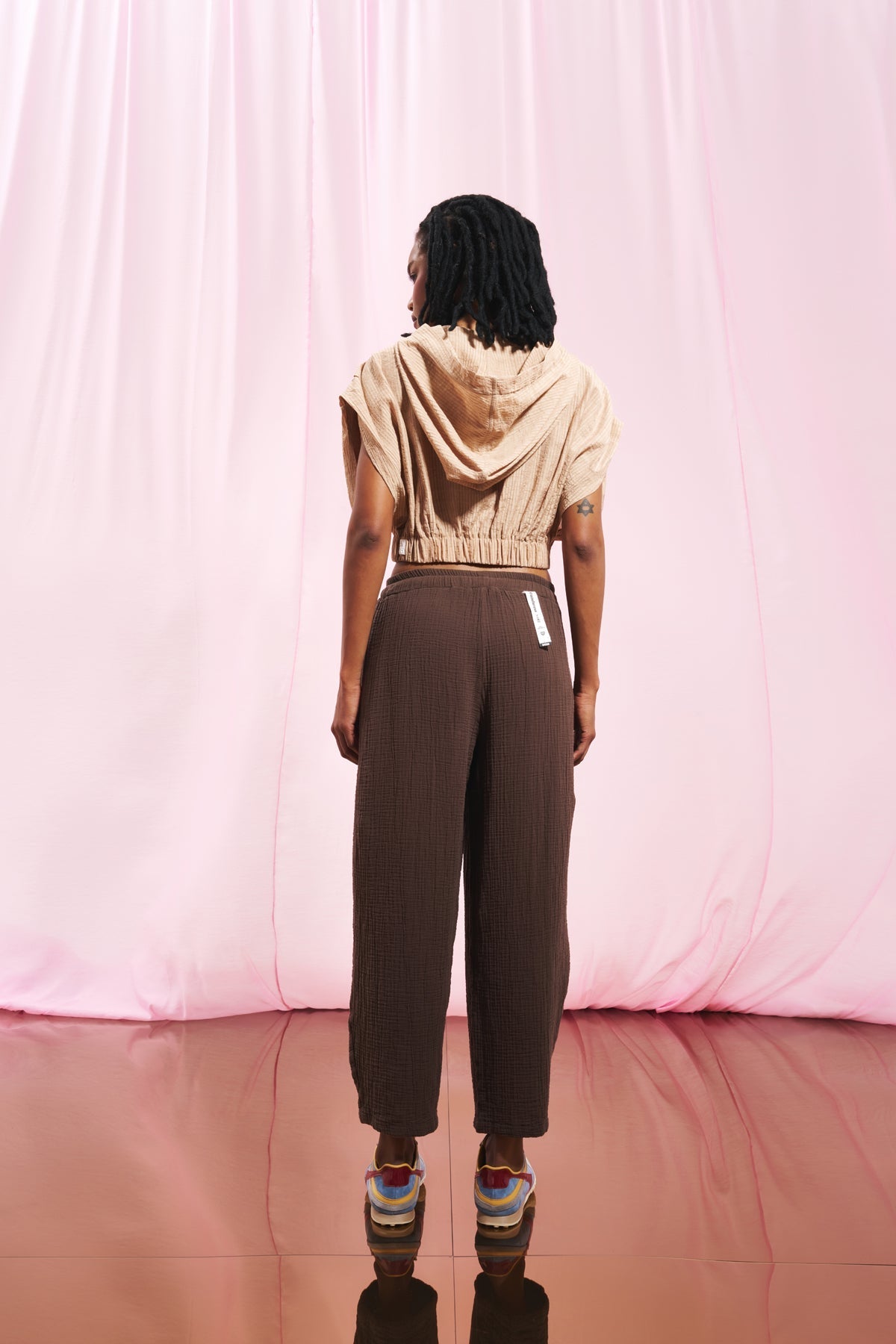 Light Brown Crop Vest 17291