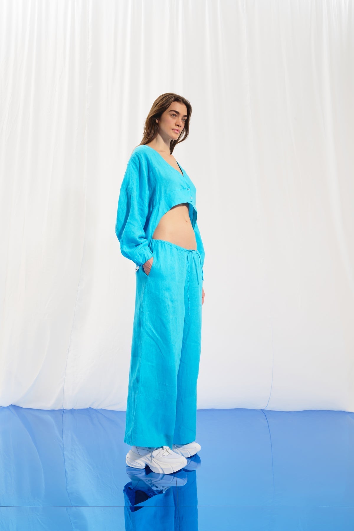 Light Blue Blouse 17293