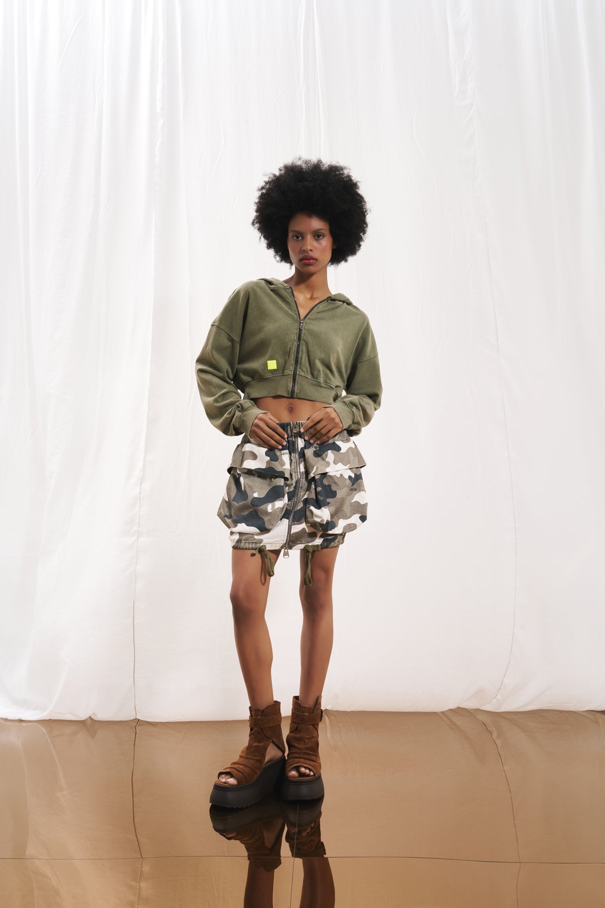 Olive Green Sweatshirt 17322