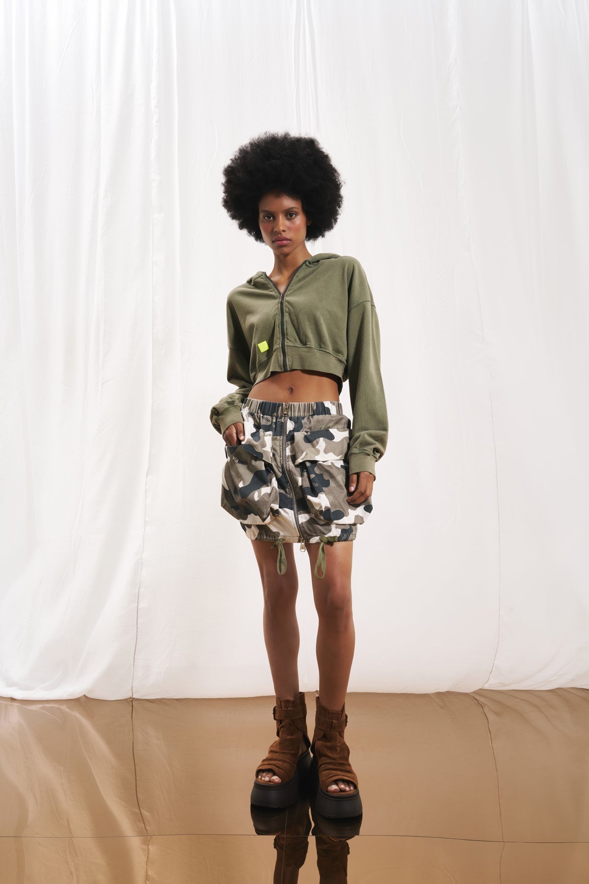 Olive Green Sweatshirt 17322