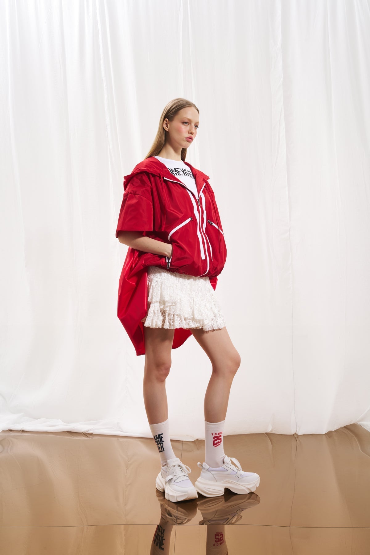 Red Trench Coat 17326