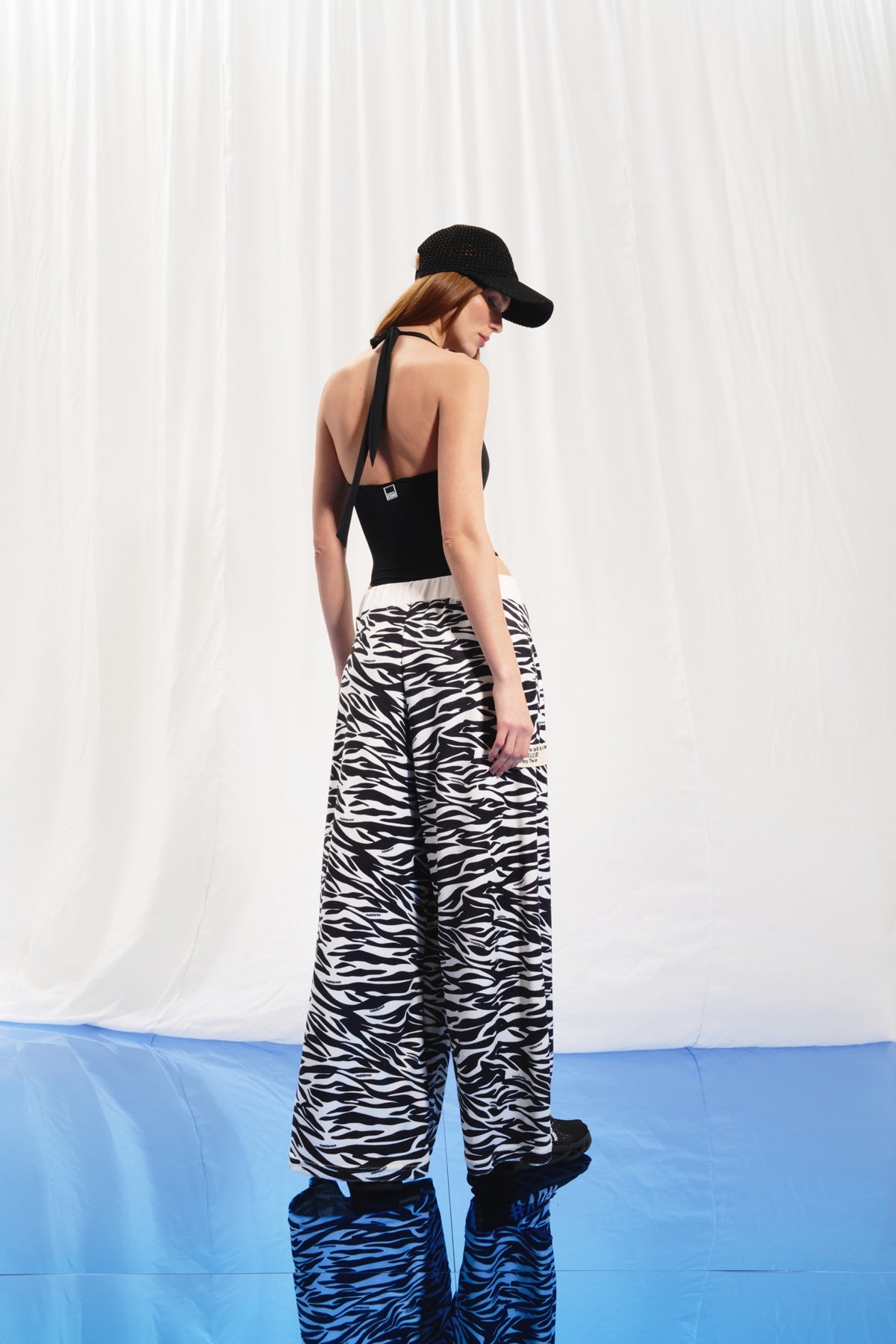 Black Off White Trousers 17350