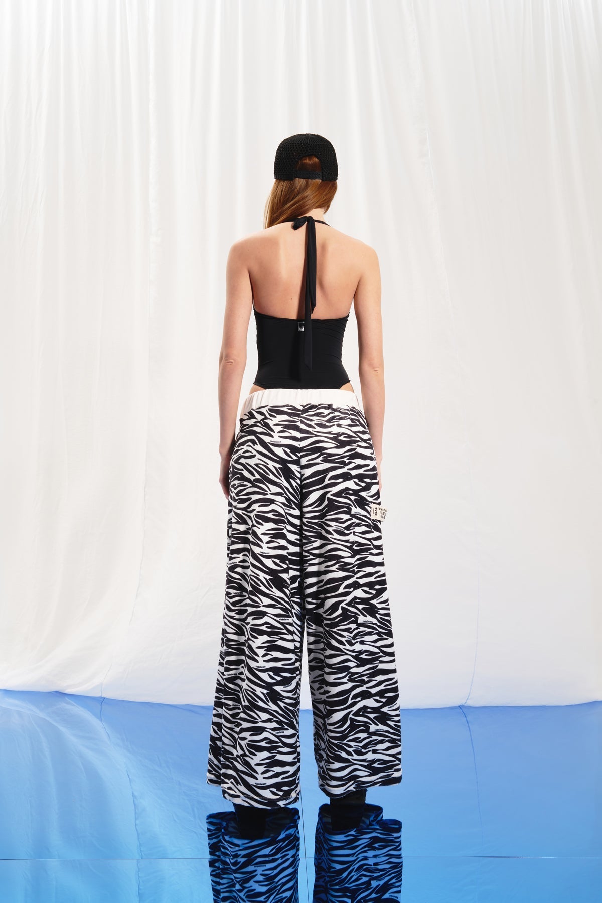Black Off White Trousers 17350