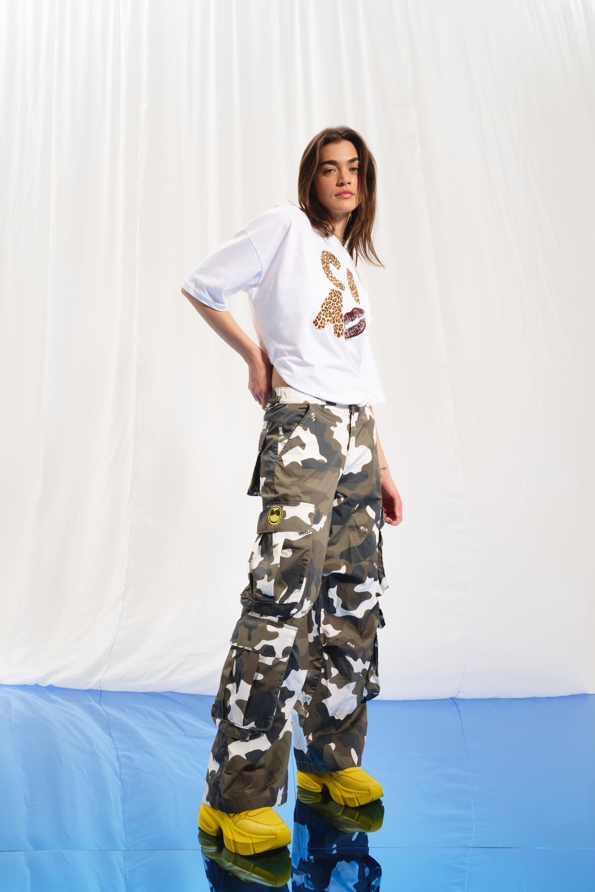 Khaki Camo Perakende Trousers 17364