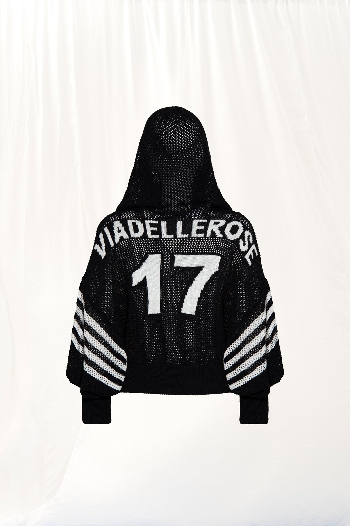 Black Off White Knit Sweater 17382