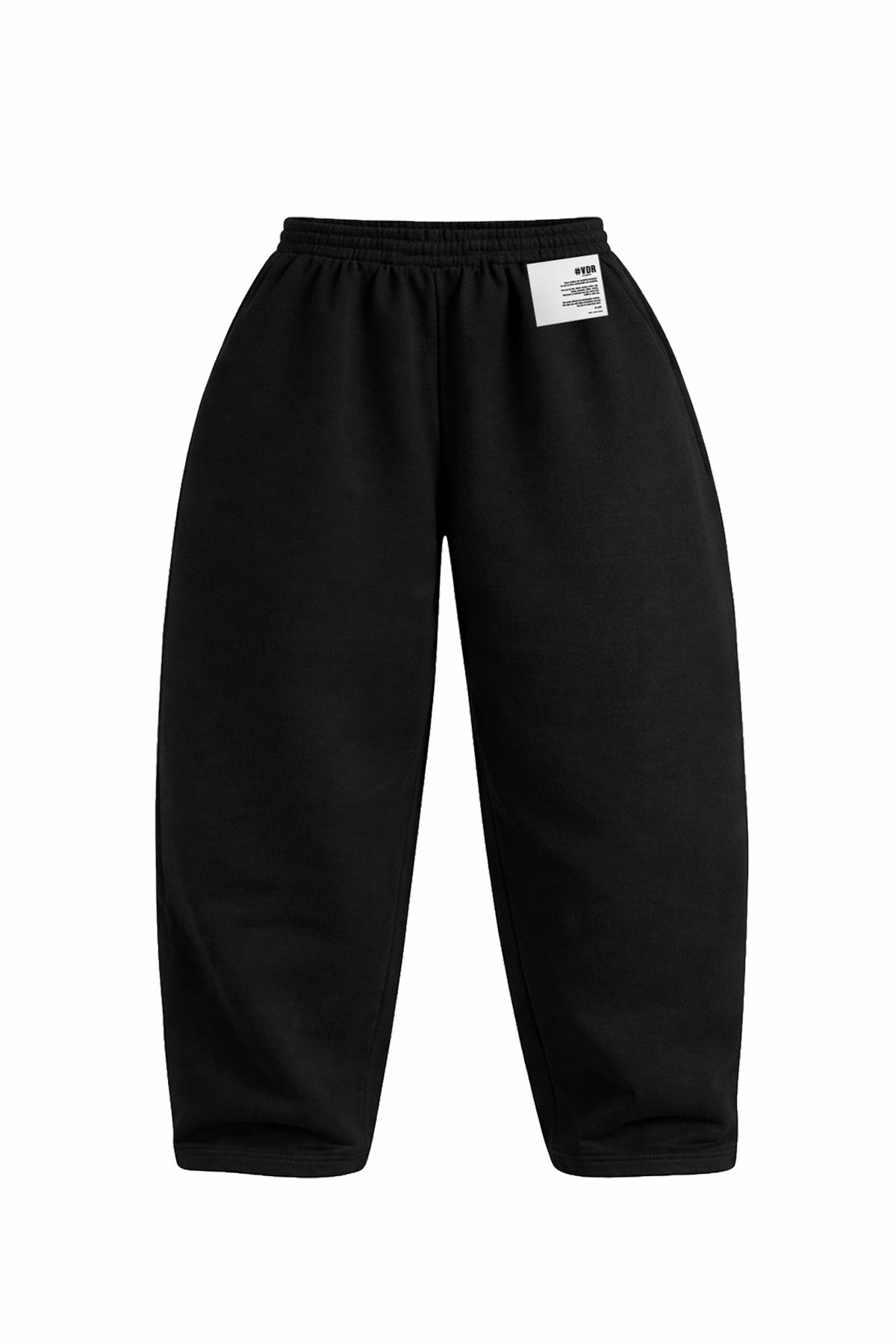 Black Pleated Detail Baggy Trousers 19041
