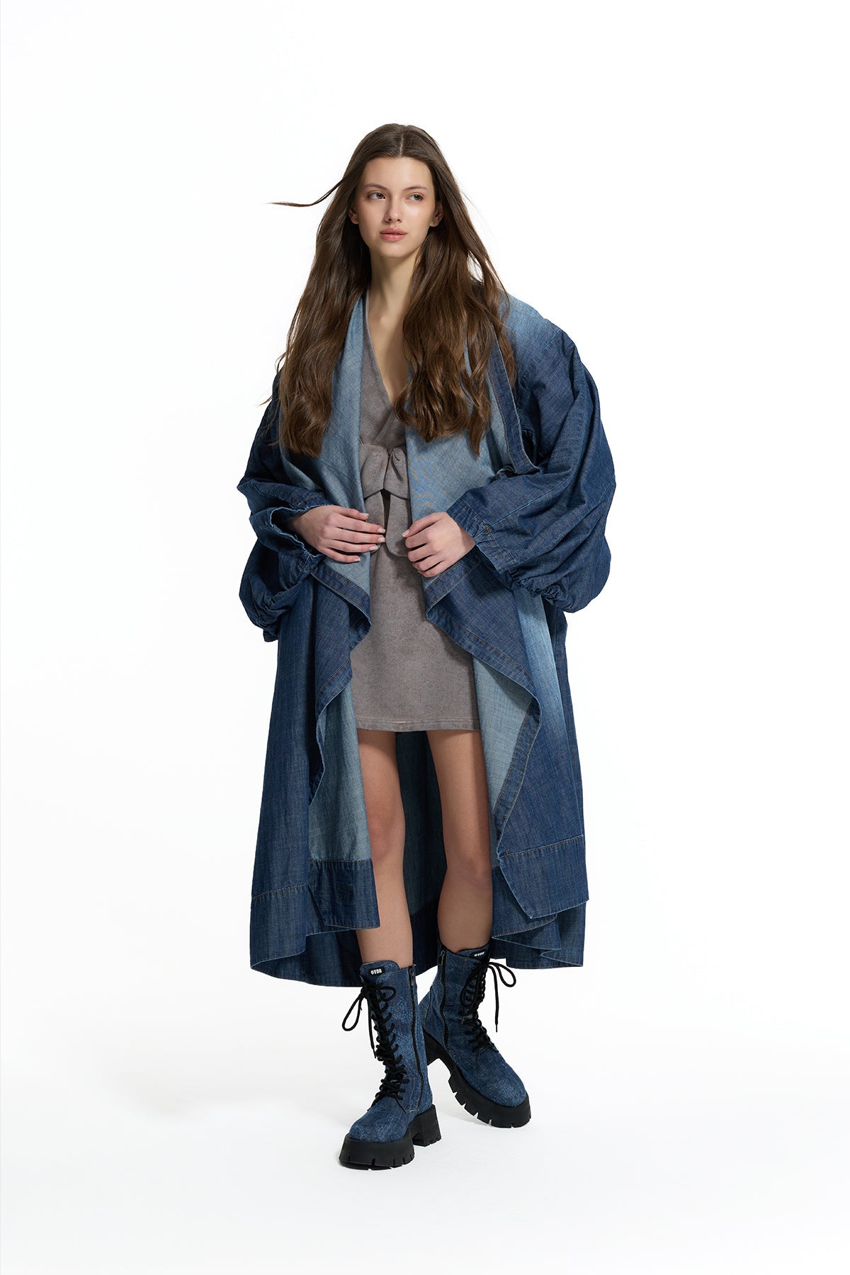 Dark Blue Trench Coat 19204