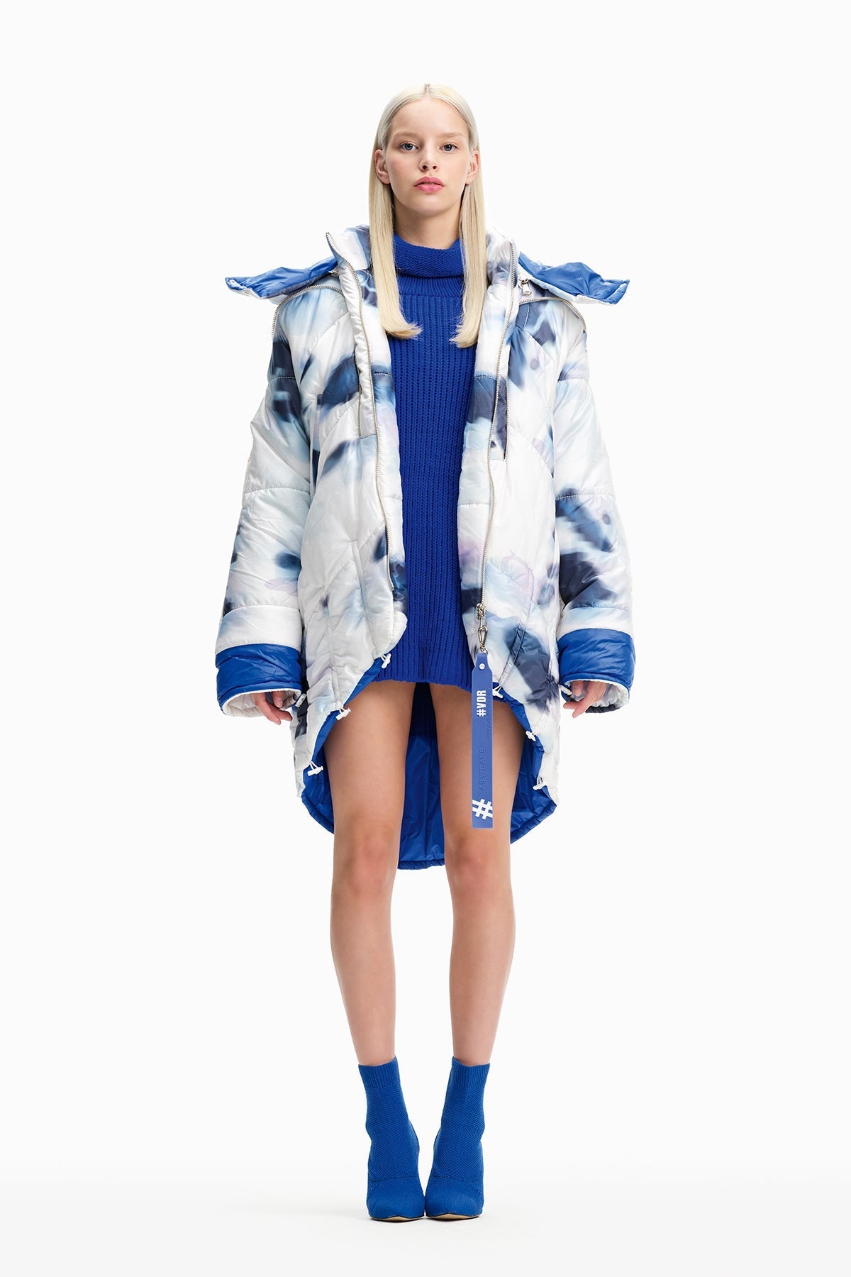 Off White Blu Blouson 10055