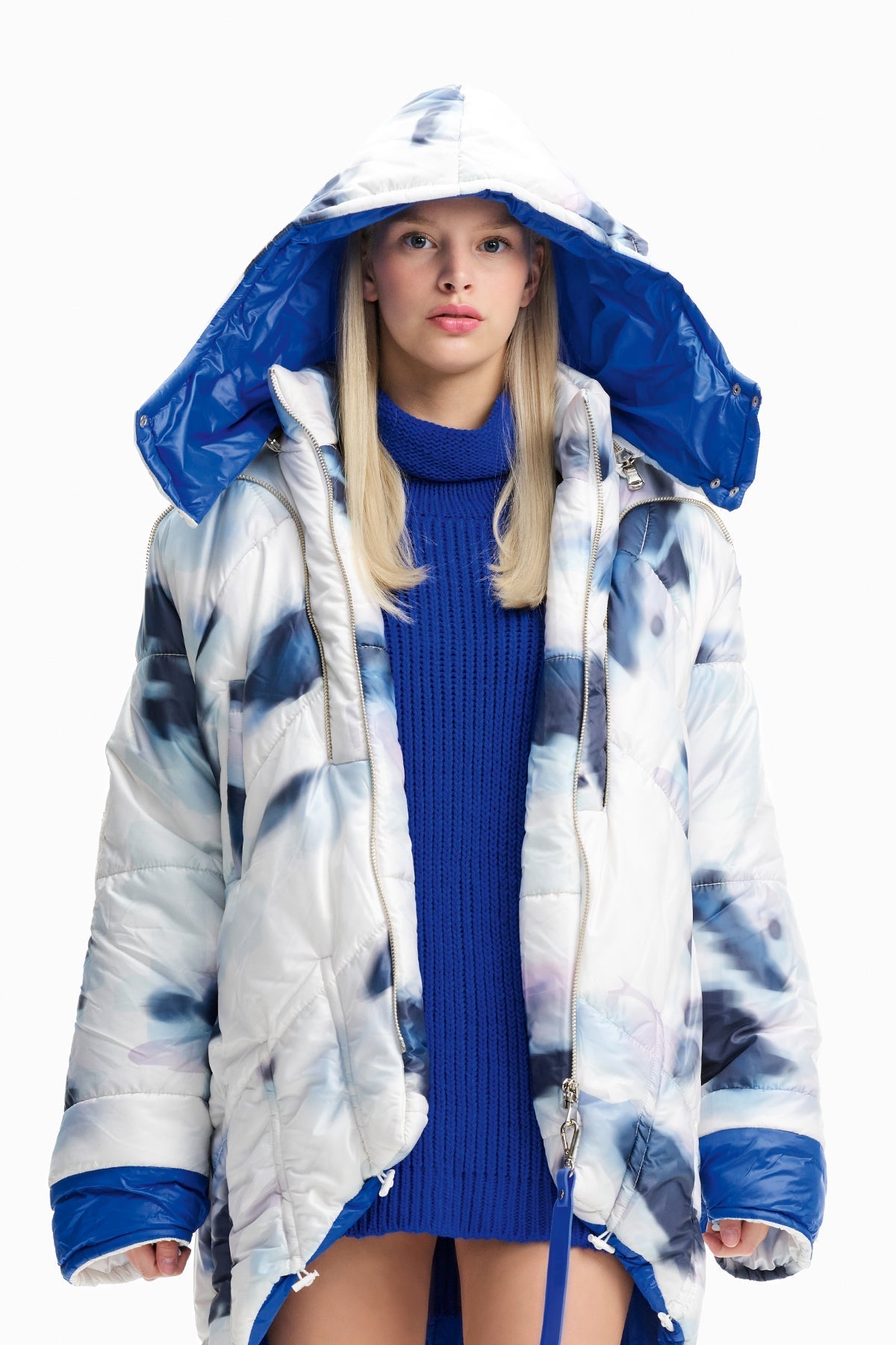 Off White Blu Blouson 10055
