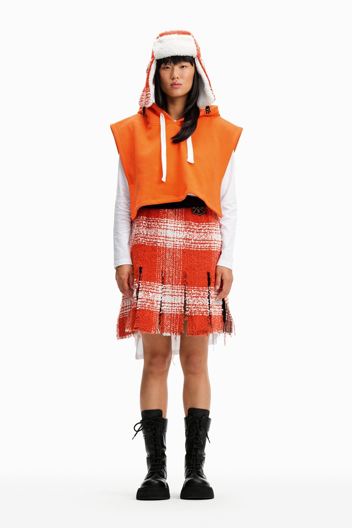 Orange Skirt 10184