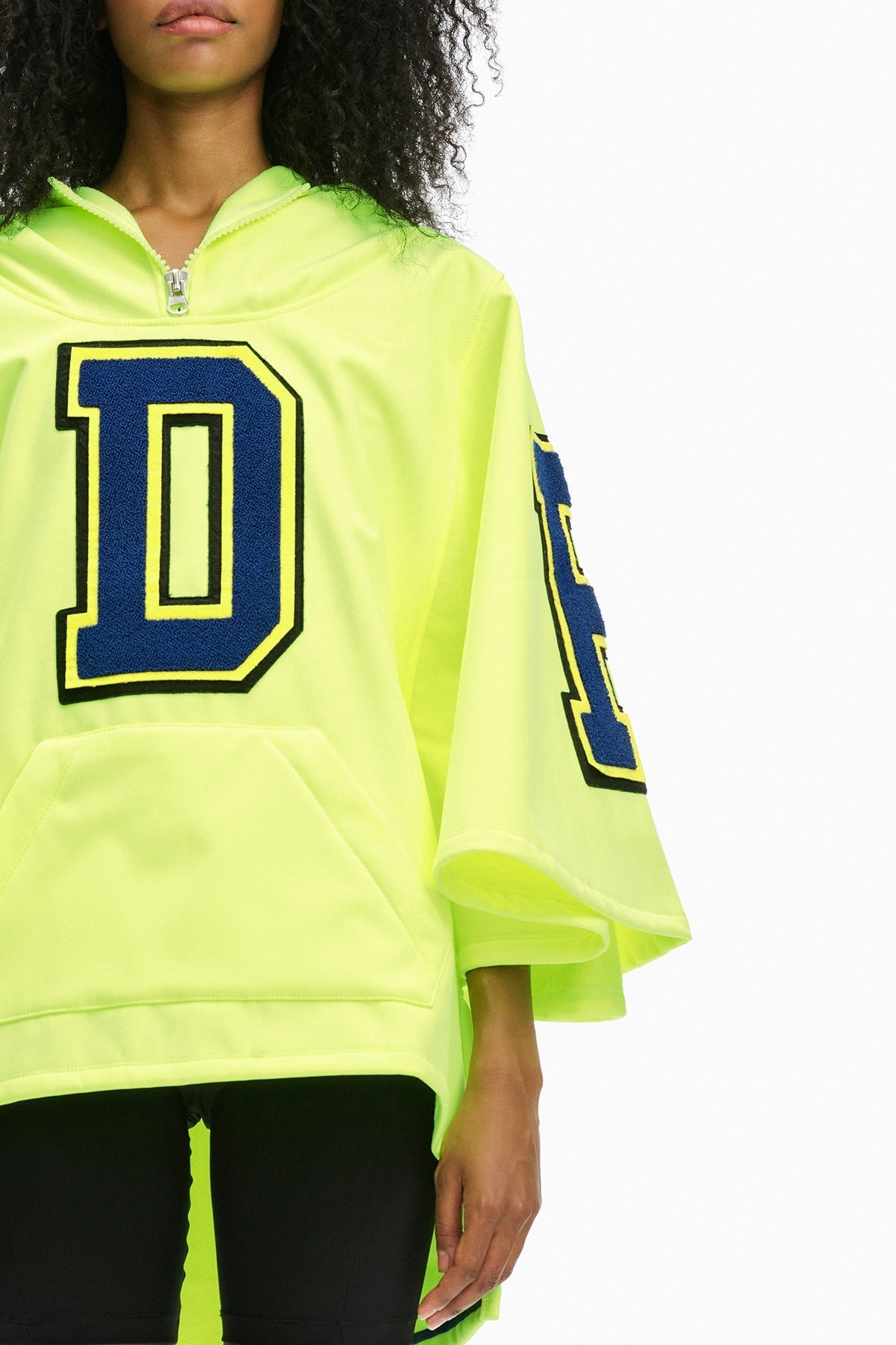 Giallo Neon Poncho 10243