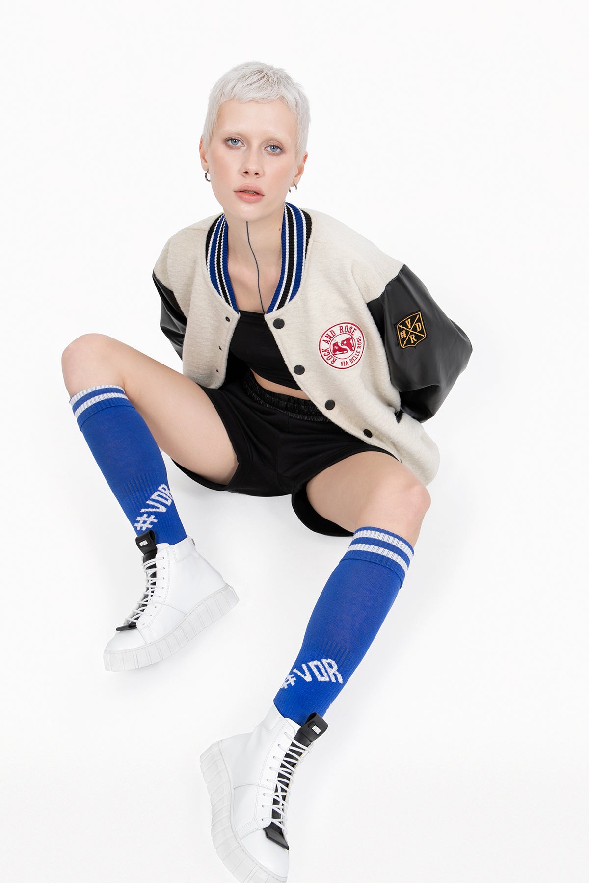 Off White Royal Bomber 10482