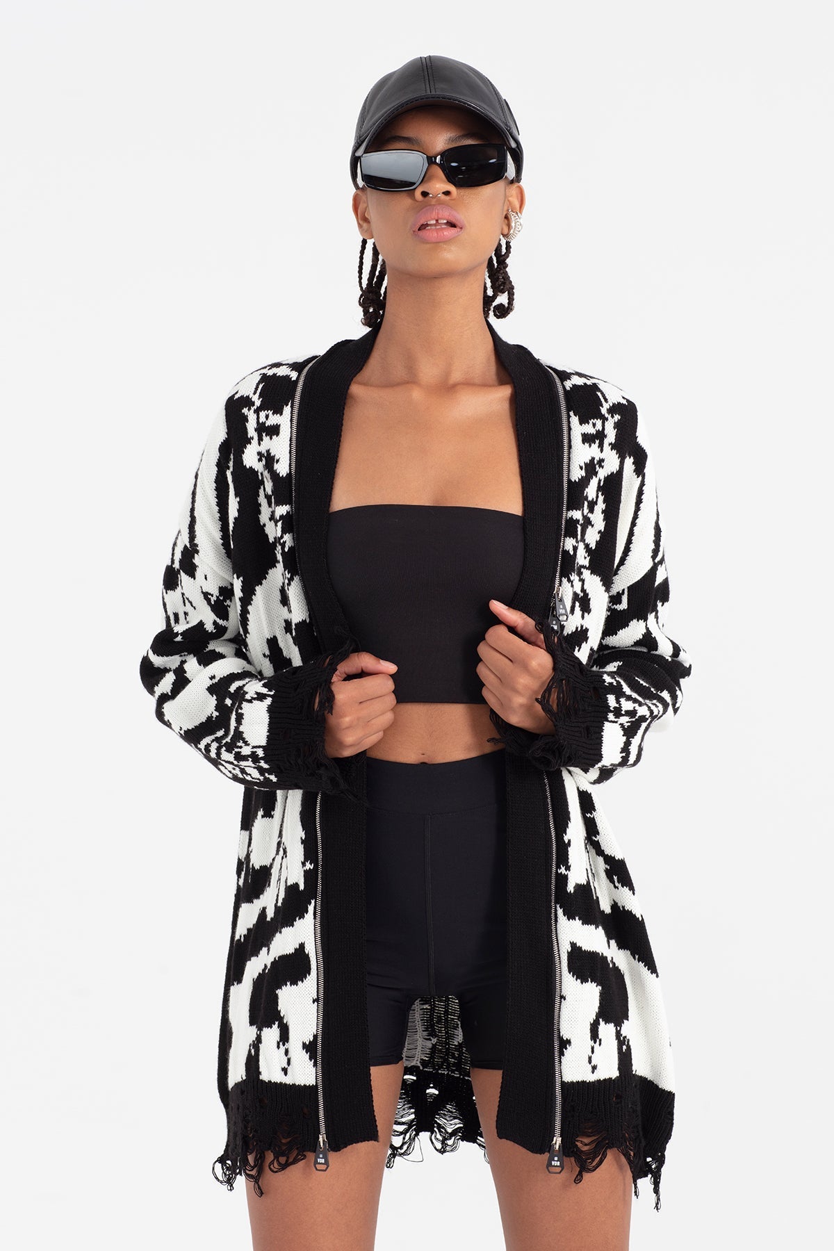 Nero Off White Cardigan 12095