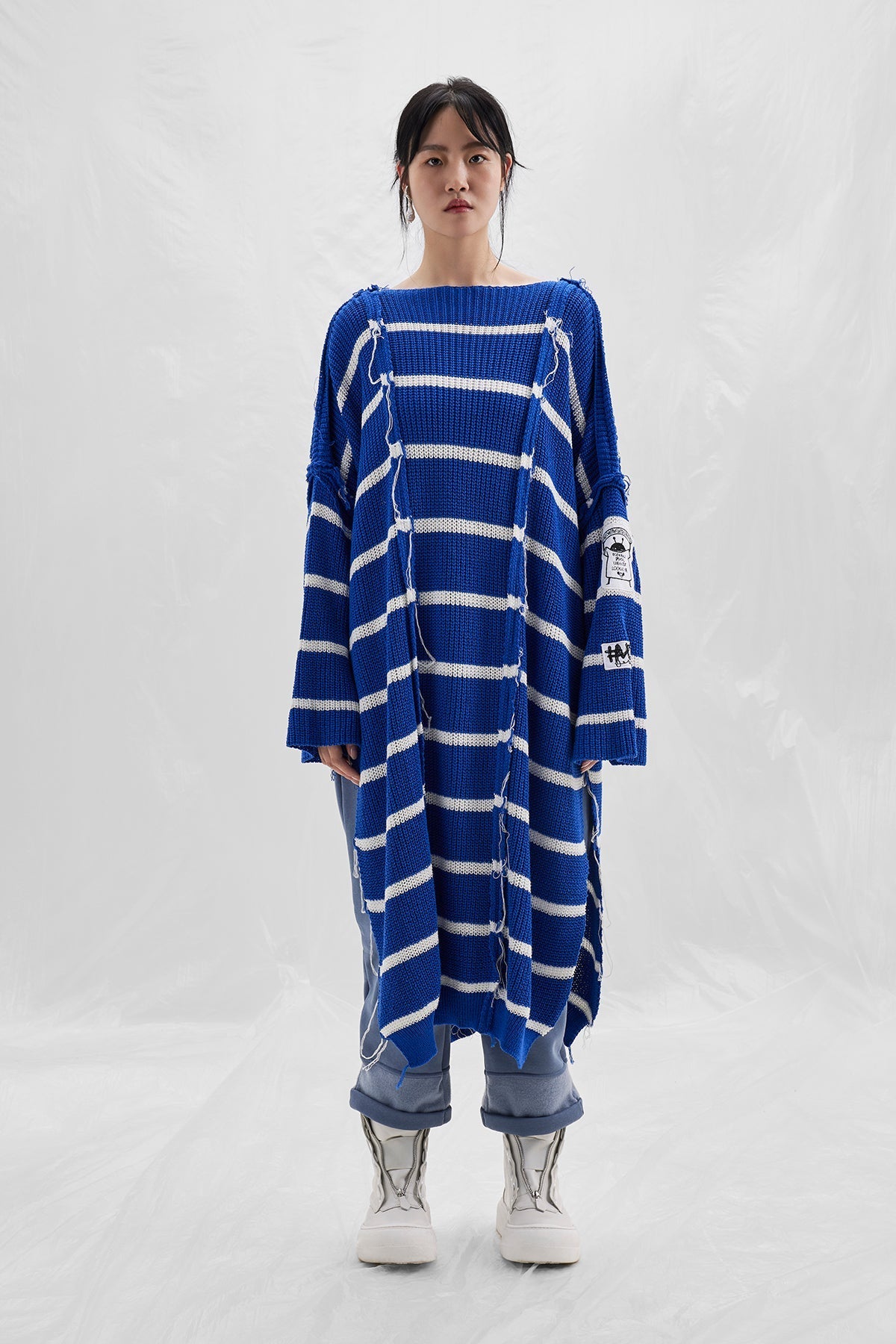 Royal Off White Poncho 14034