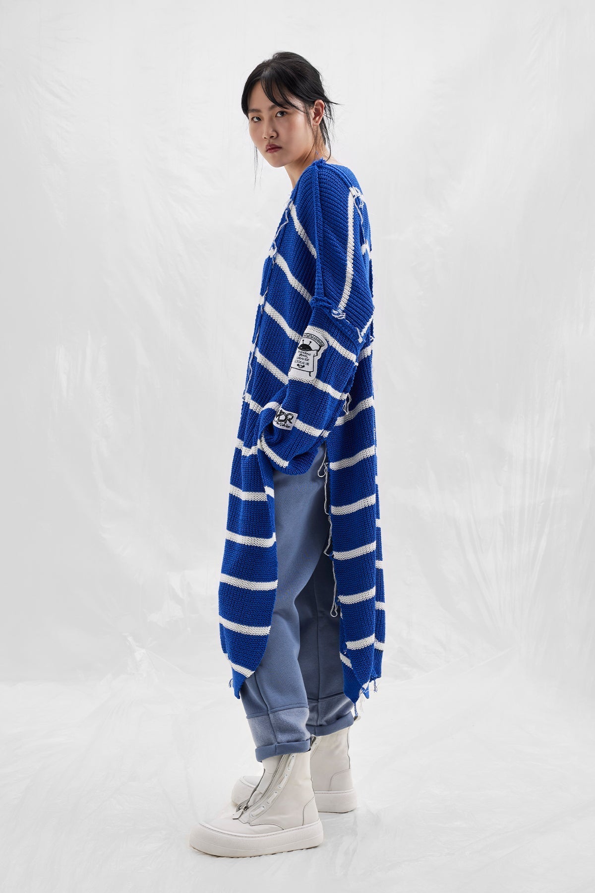 Royal Off White Poncho 14034