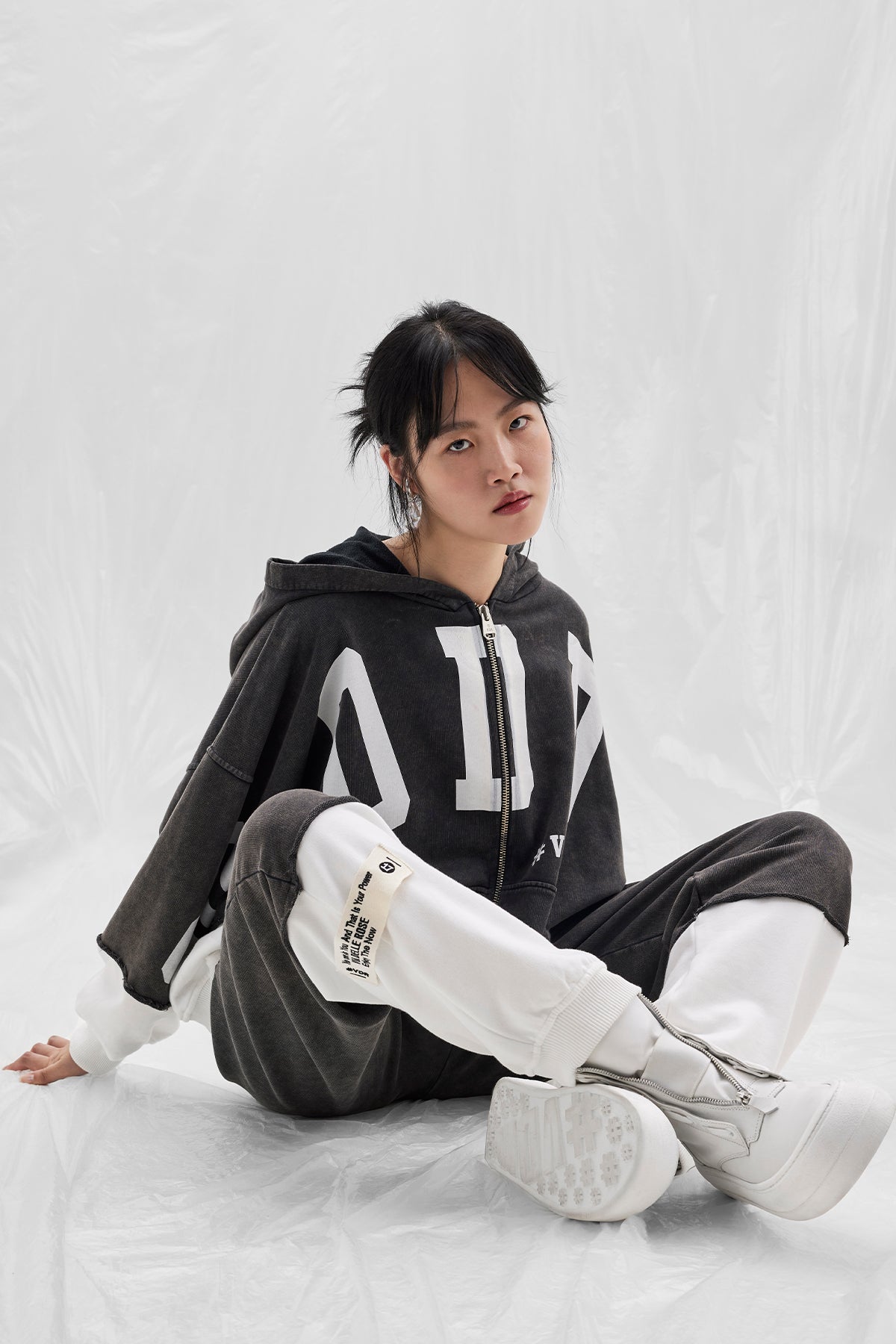 Nero Off White Sw-shirt 14045