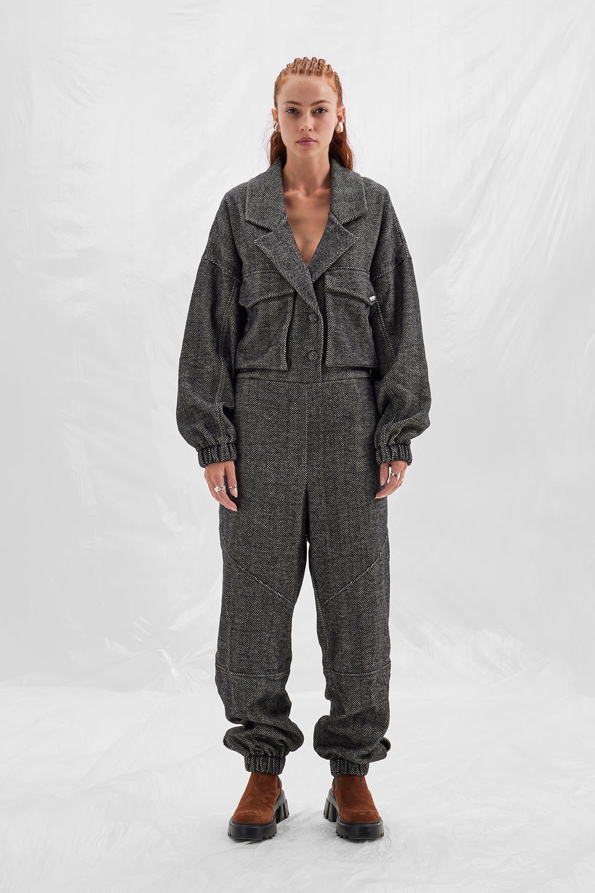 Nero Off White Overall 14488