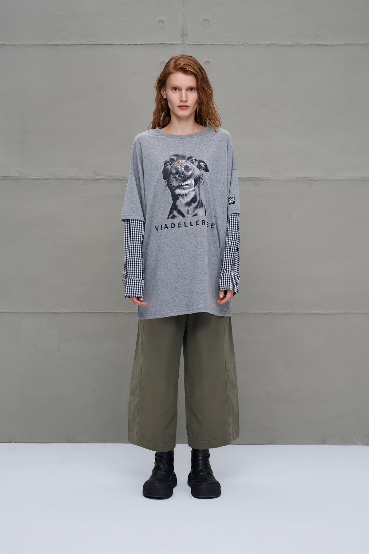Anthracite Melange Oversized T-shirt 18033