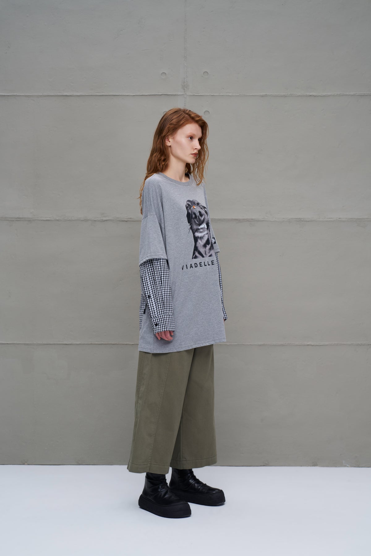 Anthracite Melange Oversized T-shirt 18033